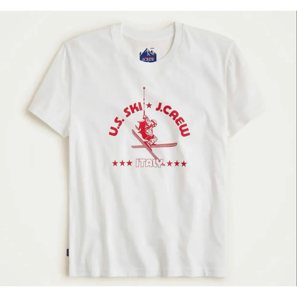J. Crew U.S. Ski & Snowboard by J.Crew classic-fit graphic T-shirt in vintage je